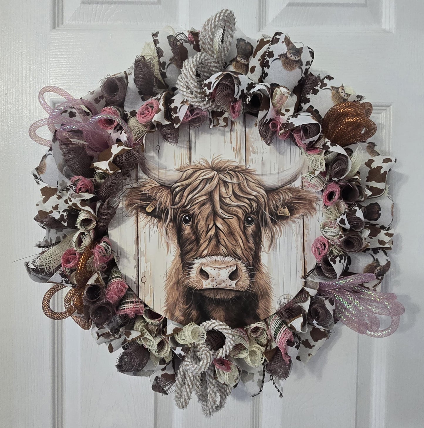 Highland Cow Wreath
