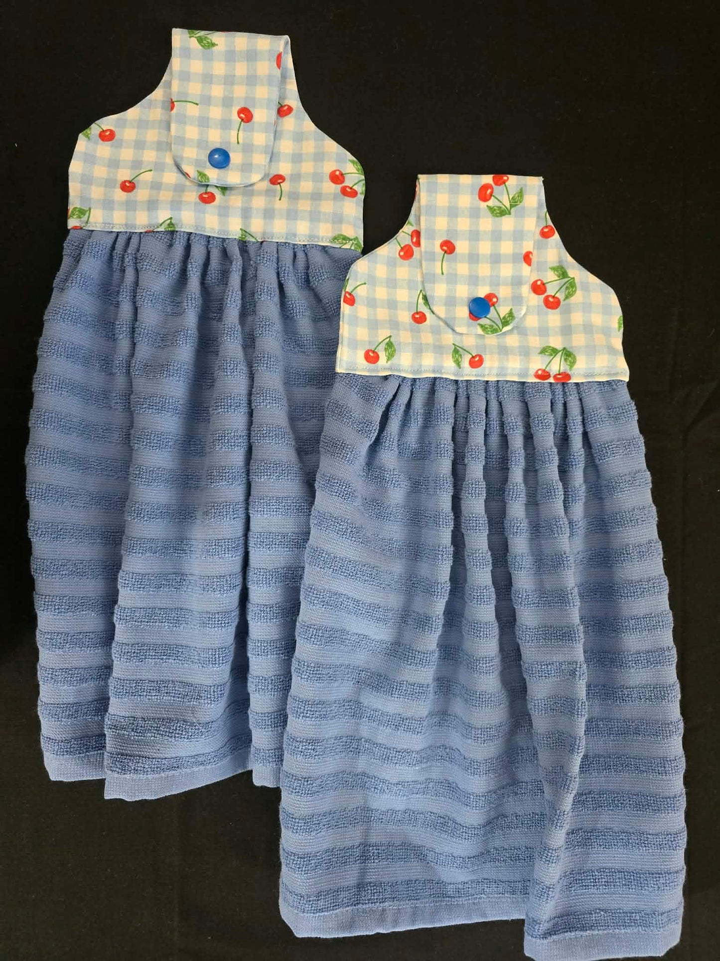 Light Blue Cherry Hanging Towel