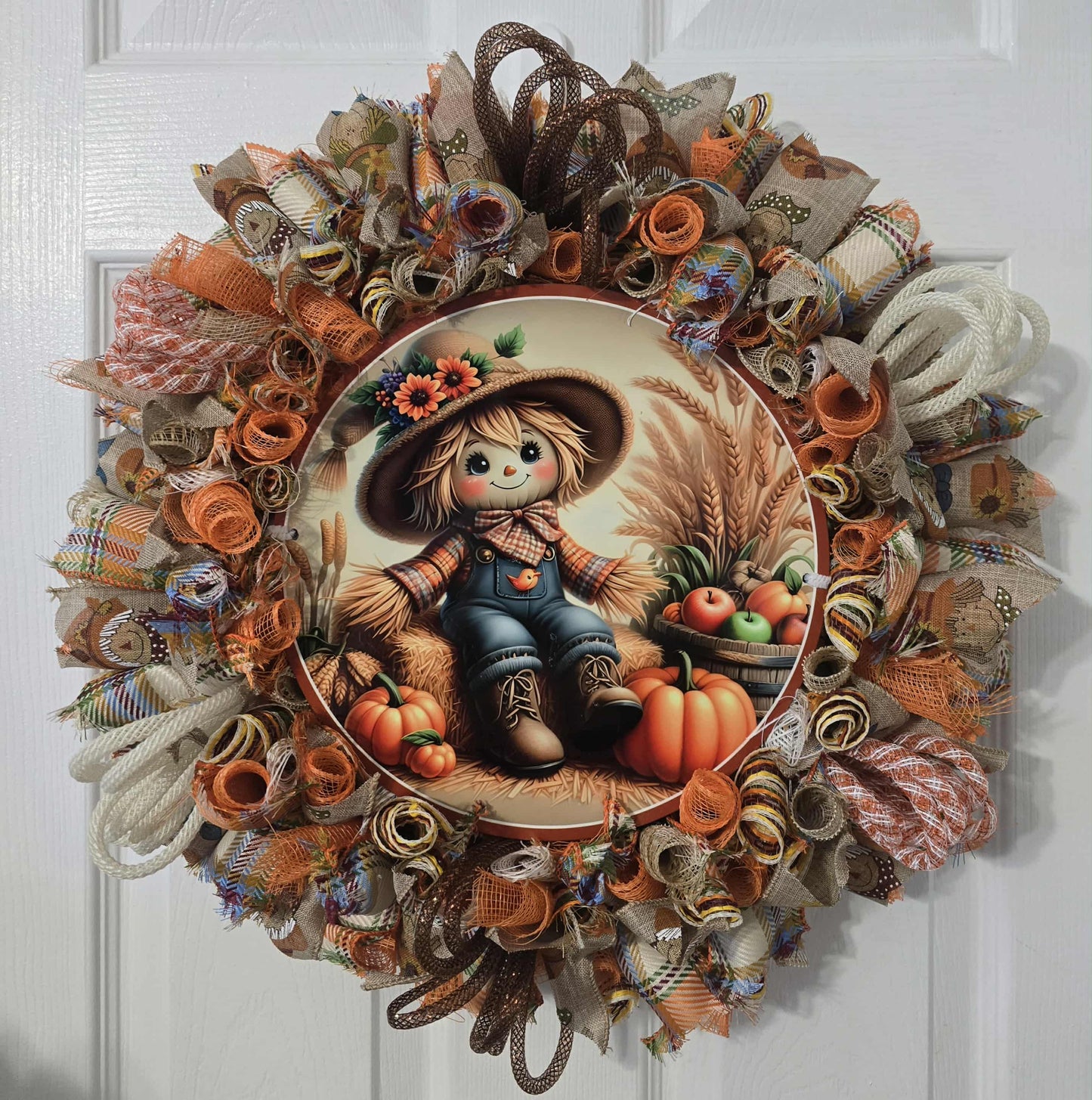 Fall Scarecrow Wreath
