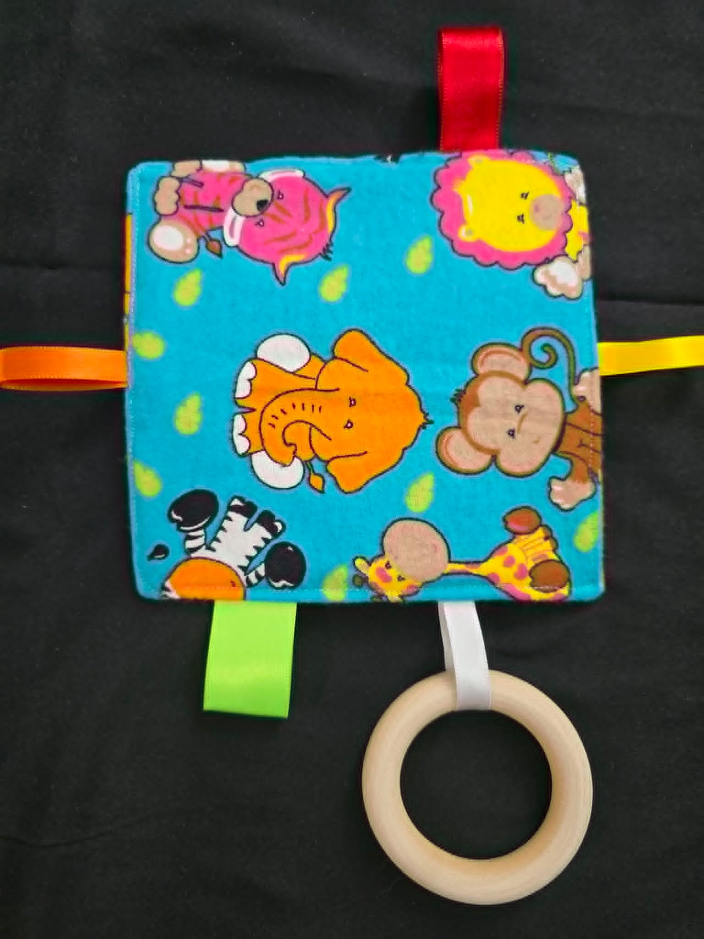 Baby Crinkle Sensory Toy w/Teether