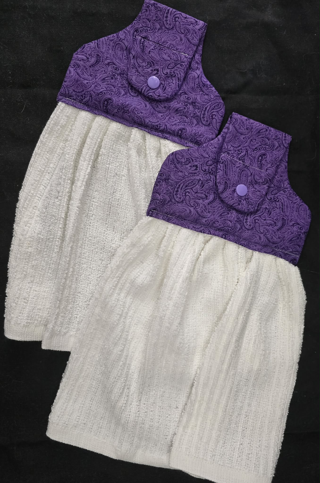 Purple Hanging Towel