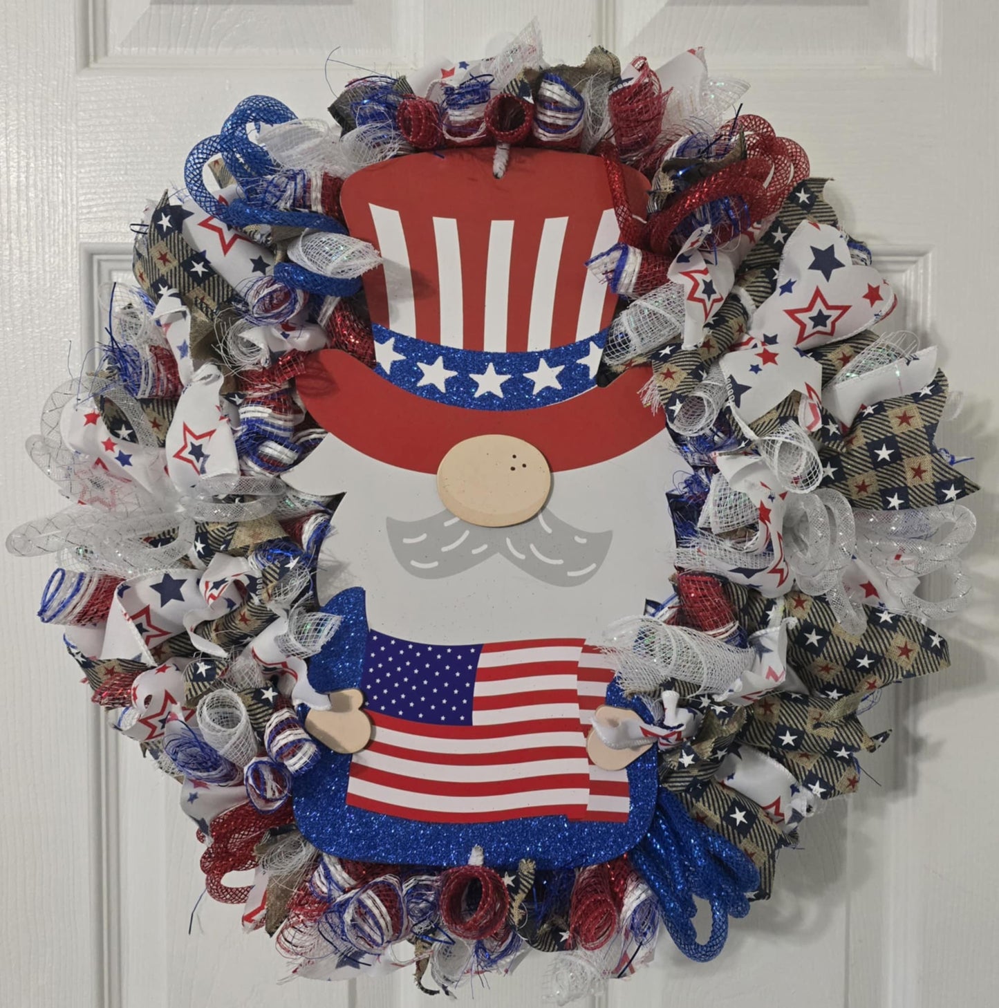 Gnomie 4th of July Wreath