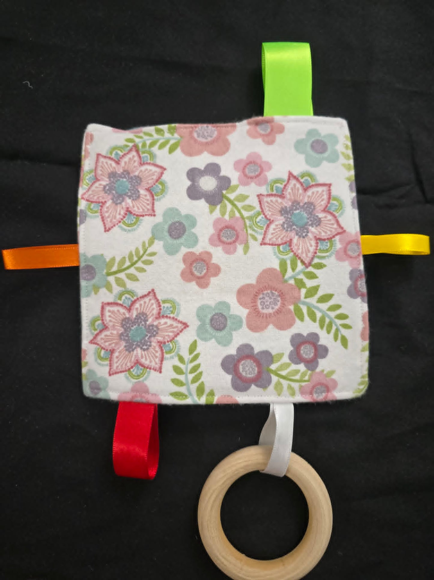 Baby Crinkle Sensory Toy w/Teether
