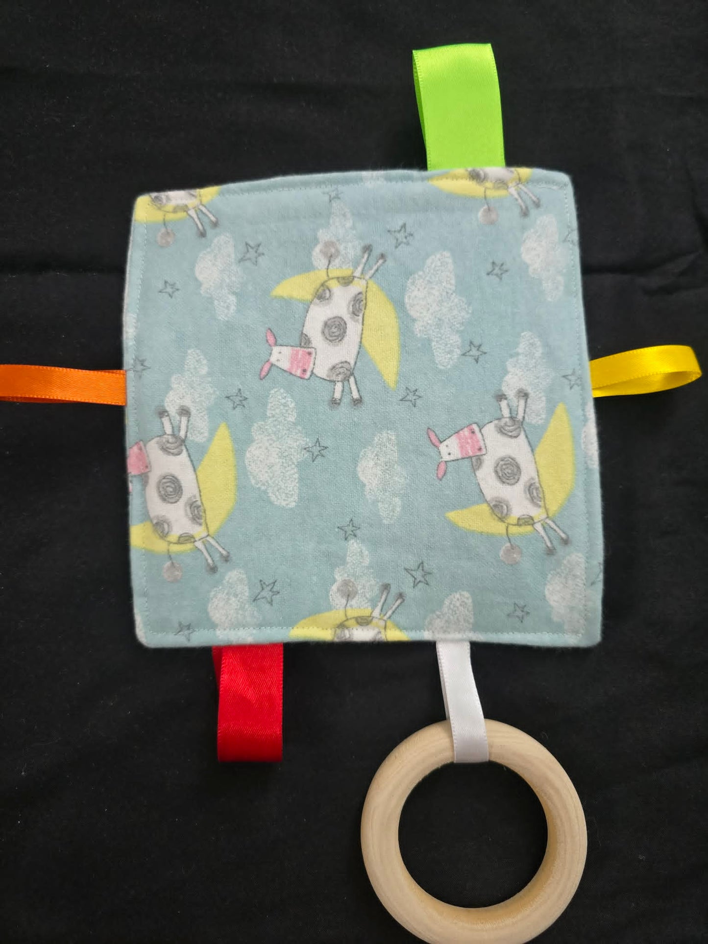 Baby Crinkle Sensory Toy w/Teether