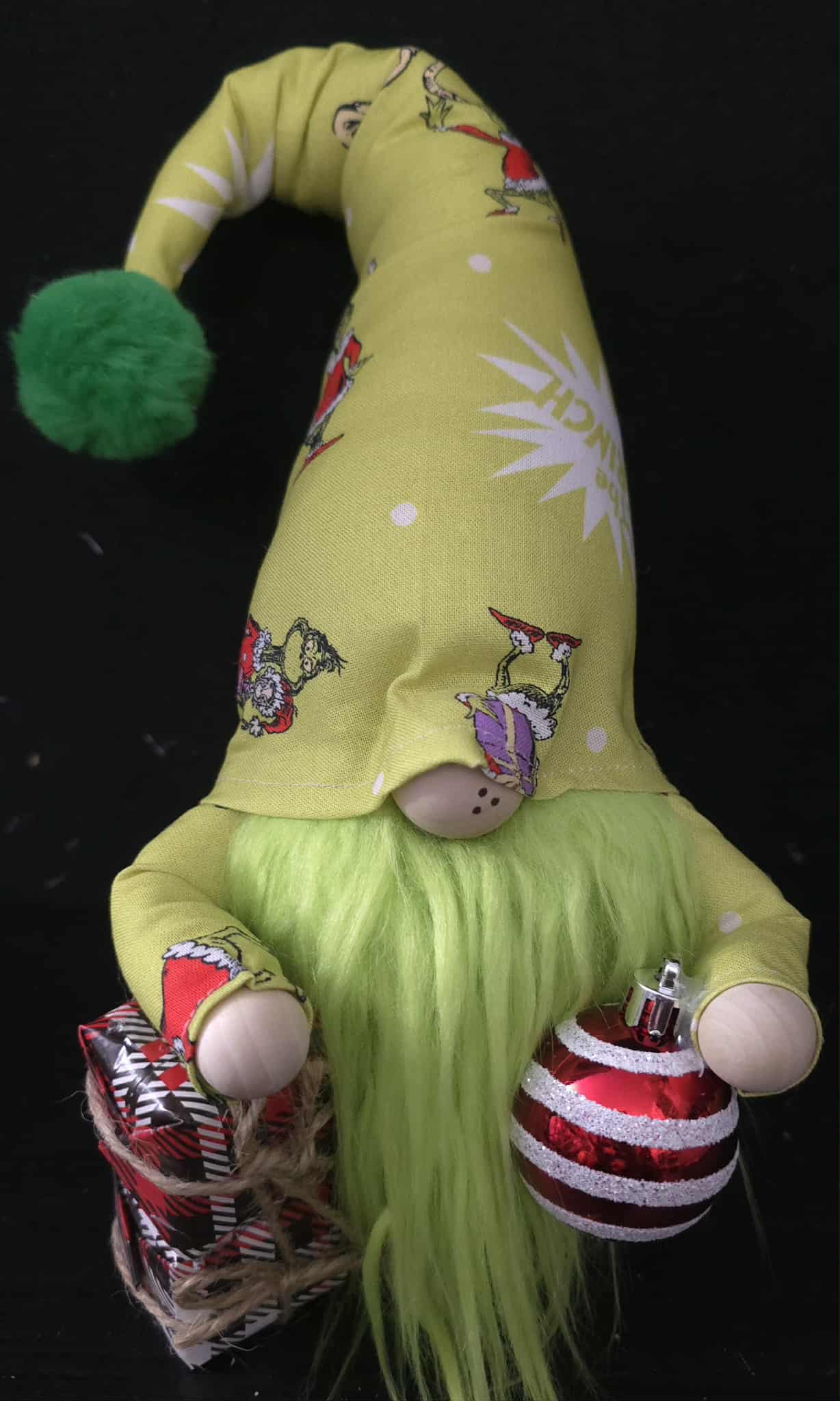 Green Grinch Gnome