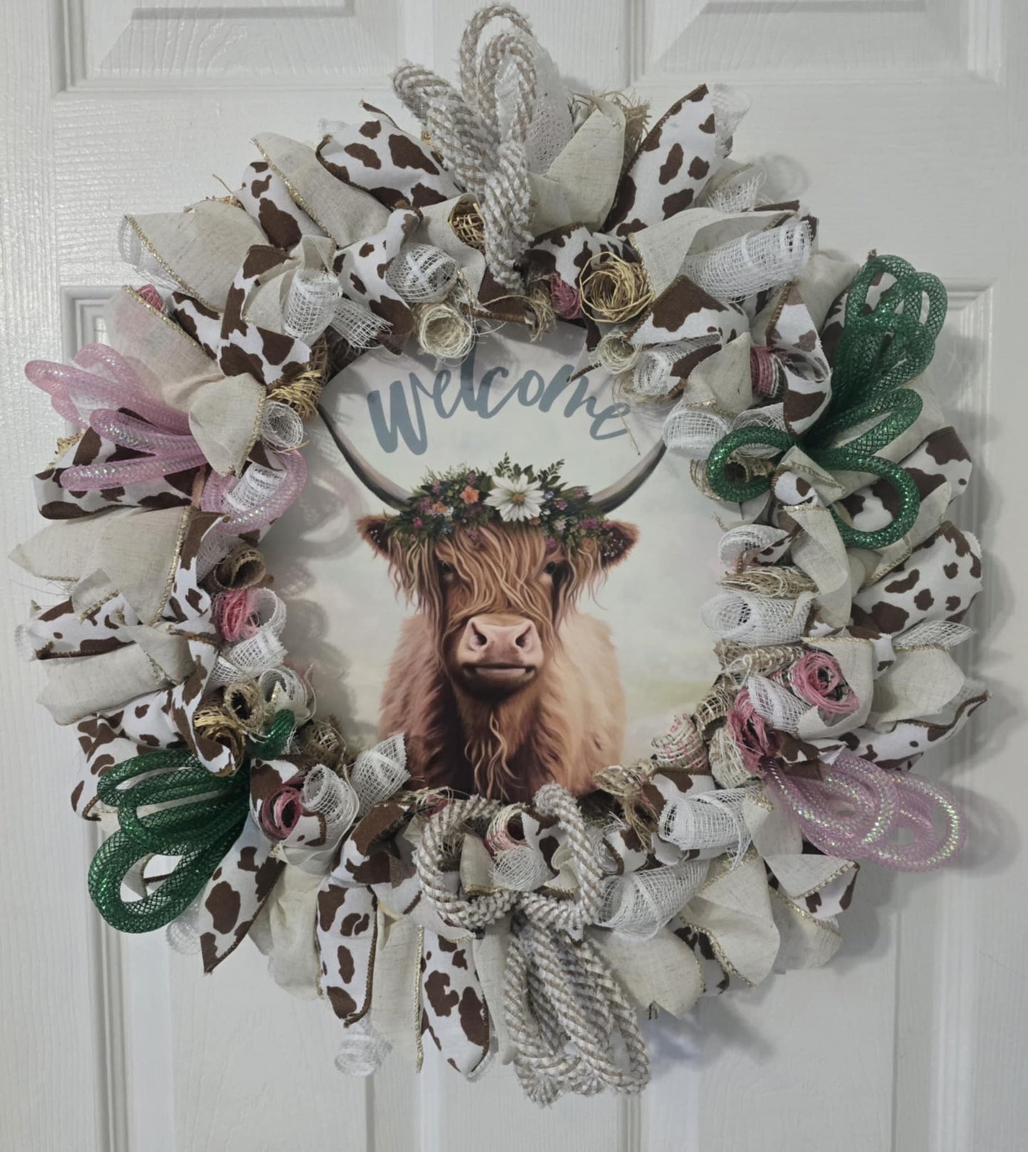 Highland Cow Wreath
