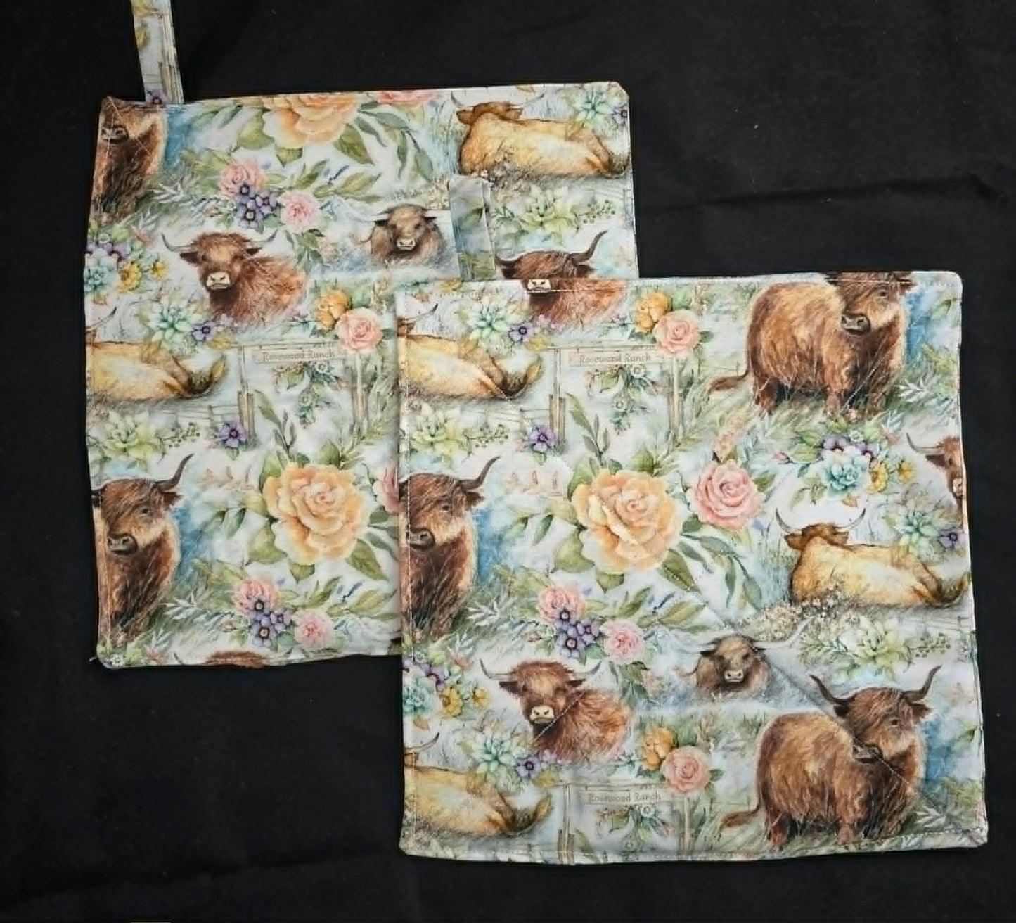 Highland Cow Pot Holders