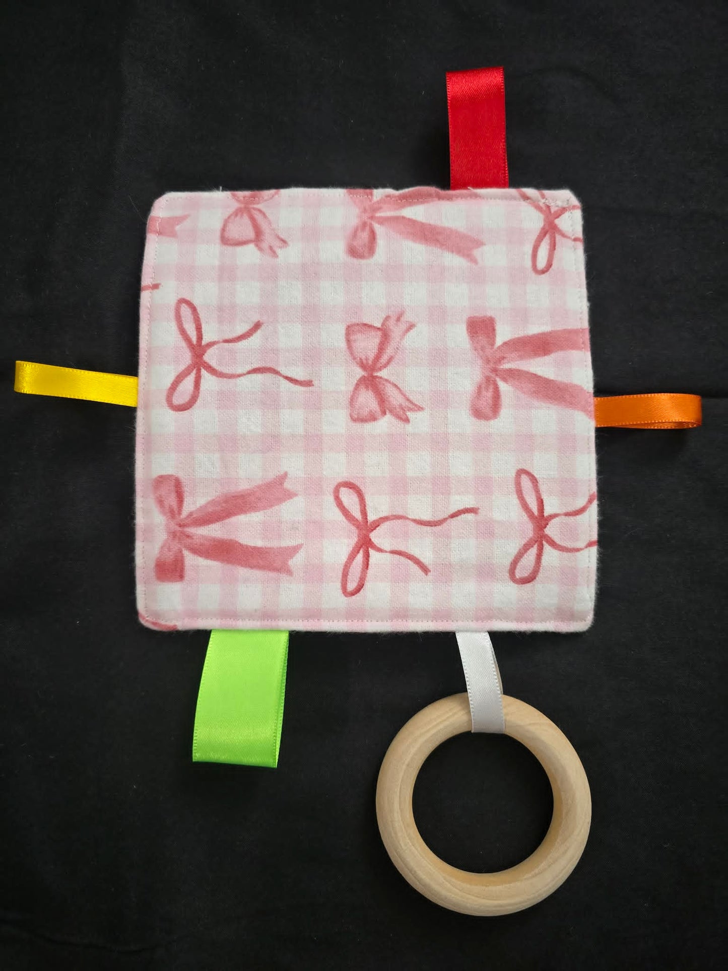 Baby Crinkle Sensory Toy w/Teether
