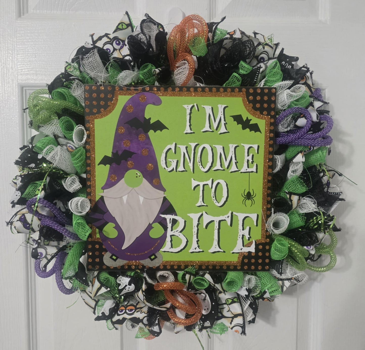 Gnomie I'm Gnome to Bite Wreath