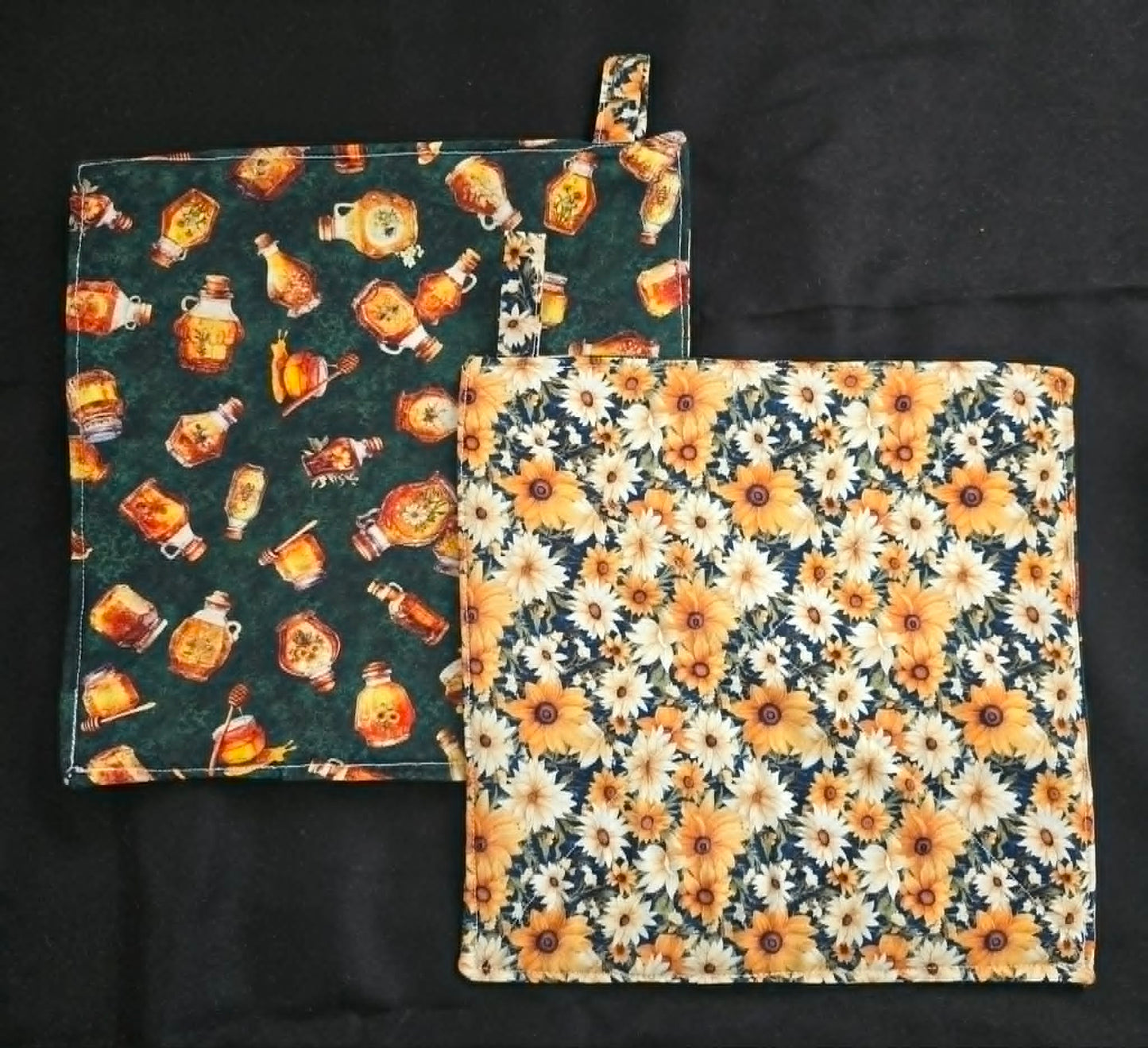 Sunflower and Honey Pot Holders