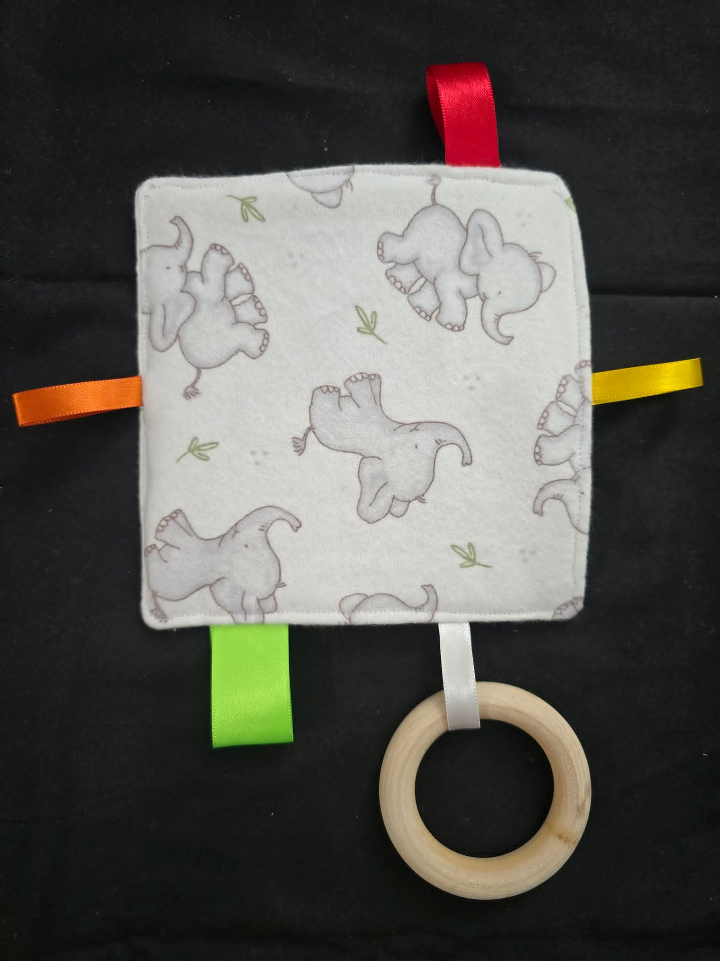 Baby Crinkle Sensory Toy w/Teether
