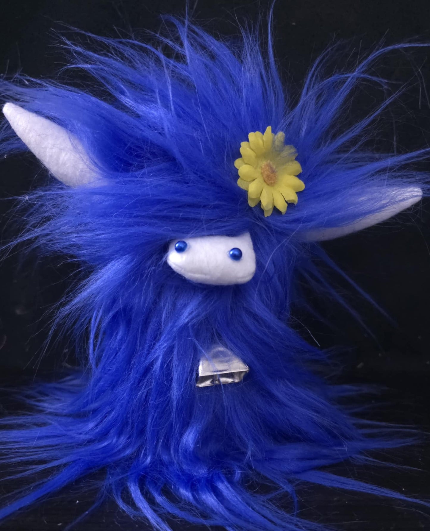 Royal Blue Highland Cow Gnome
