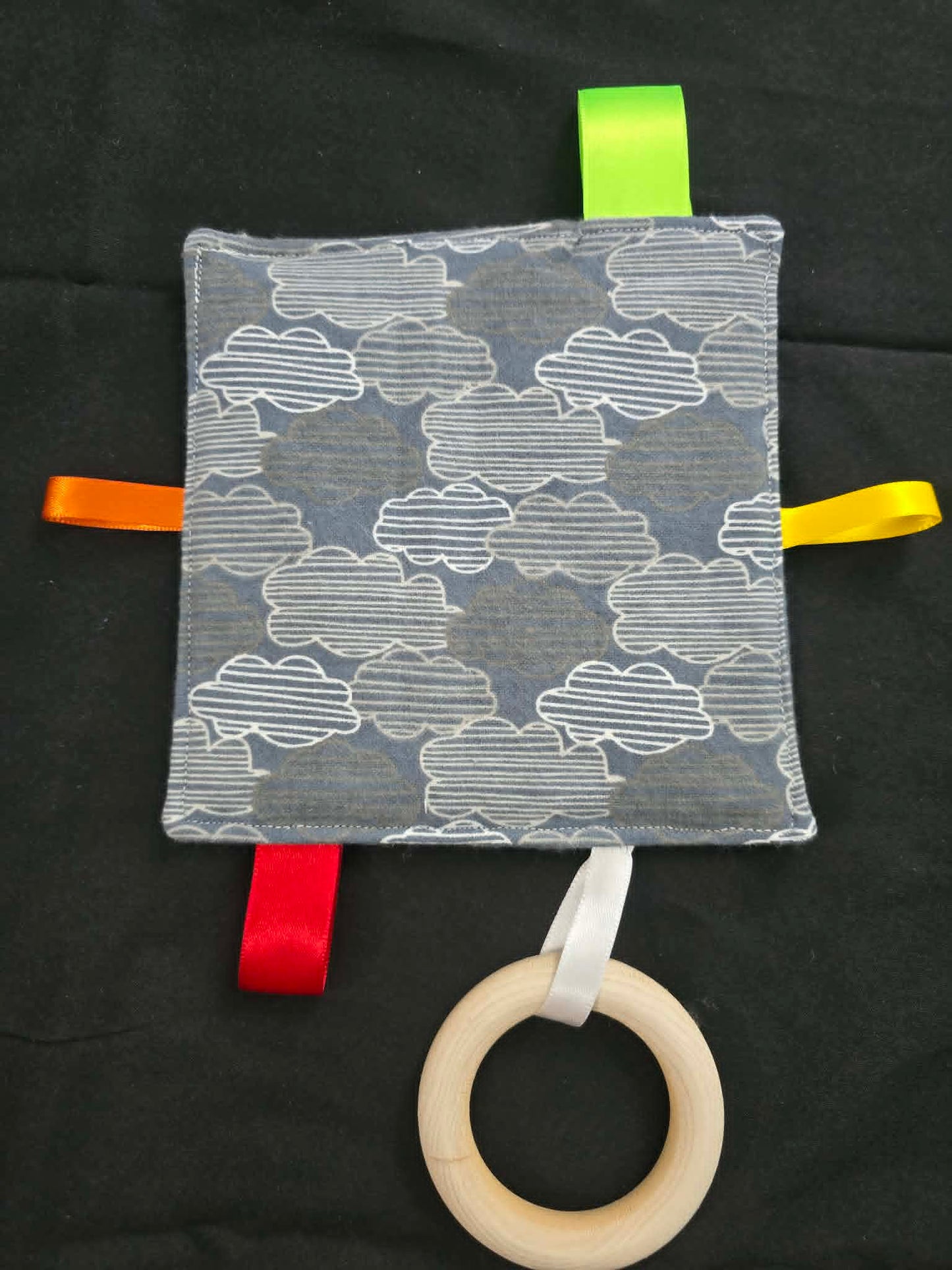 Baby Crinkle Sensory Toy w/Teether