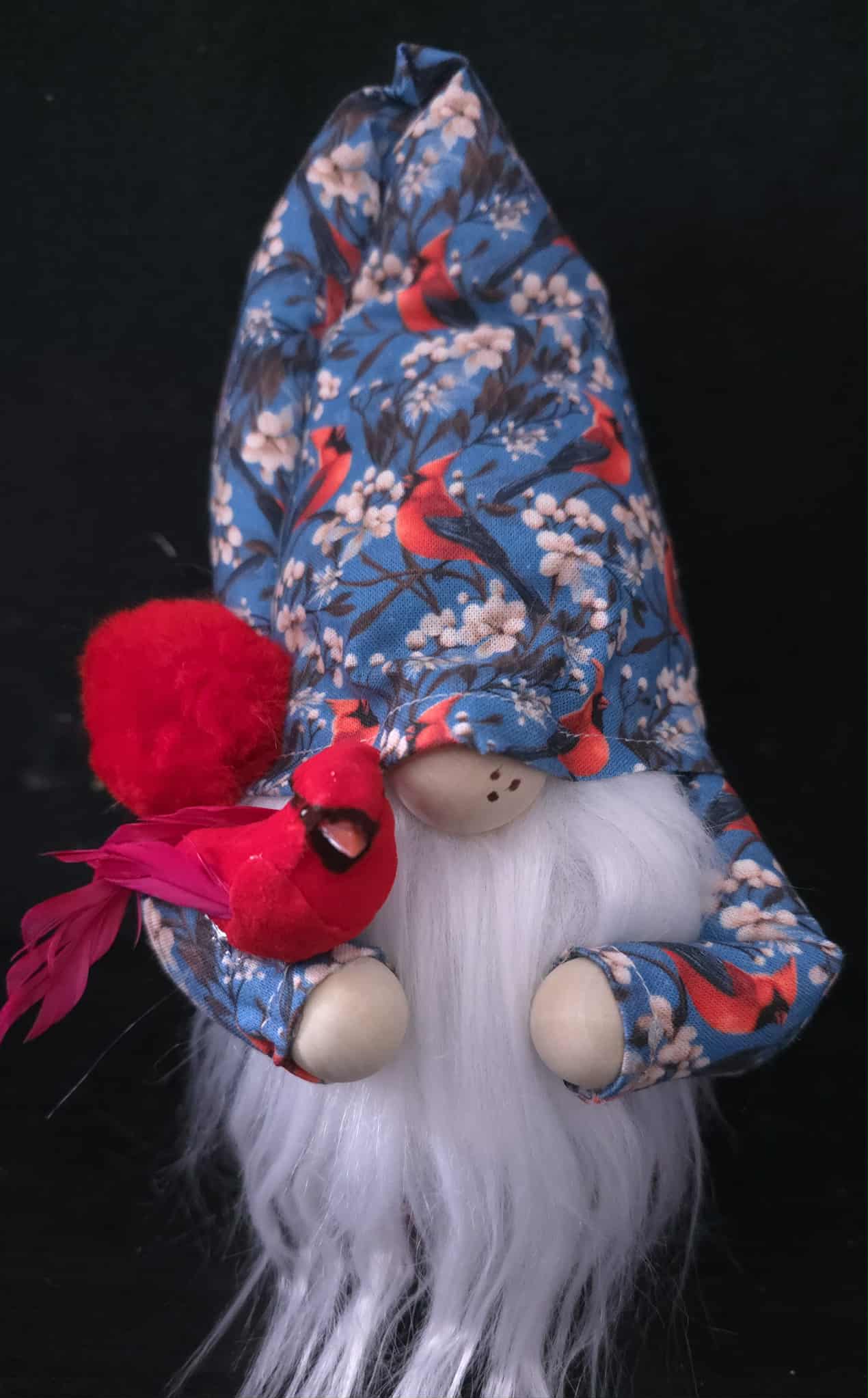 Blue Cardinal Gnome