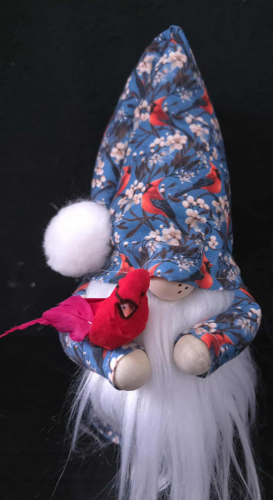 Blue Cardinal Gnome
