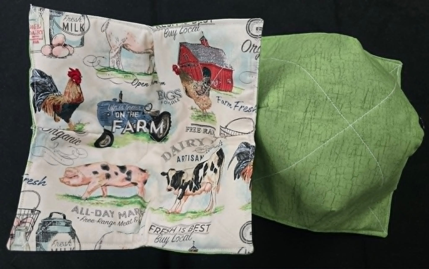 Farm Animals Bowl Cozy