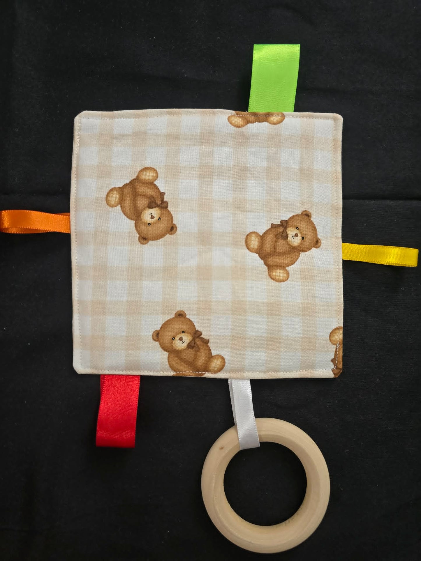Baby Crinkle Sensory Toy w/Teether