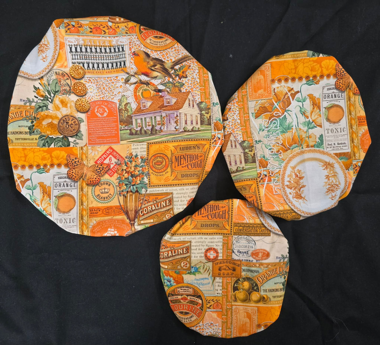 Bowl Cover - All things Orange