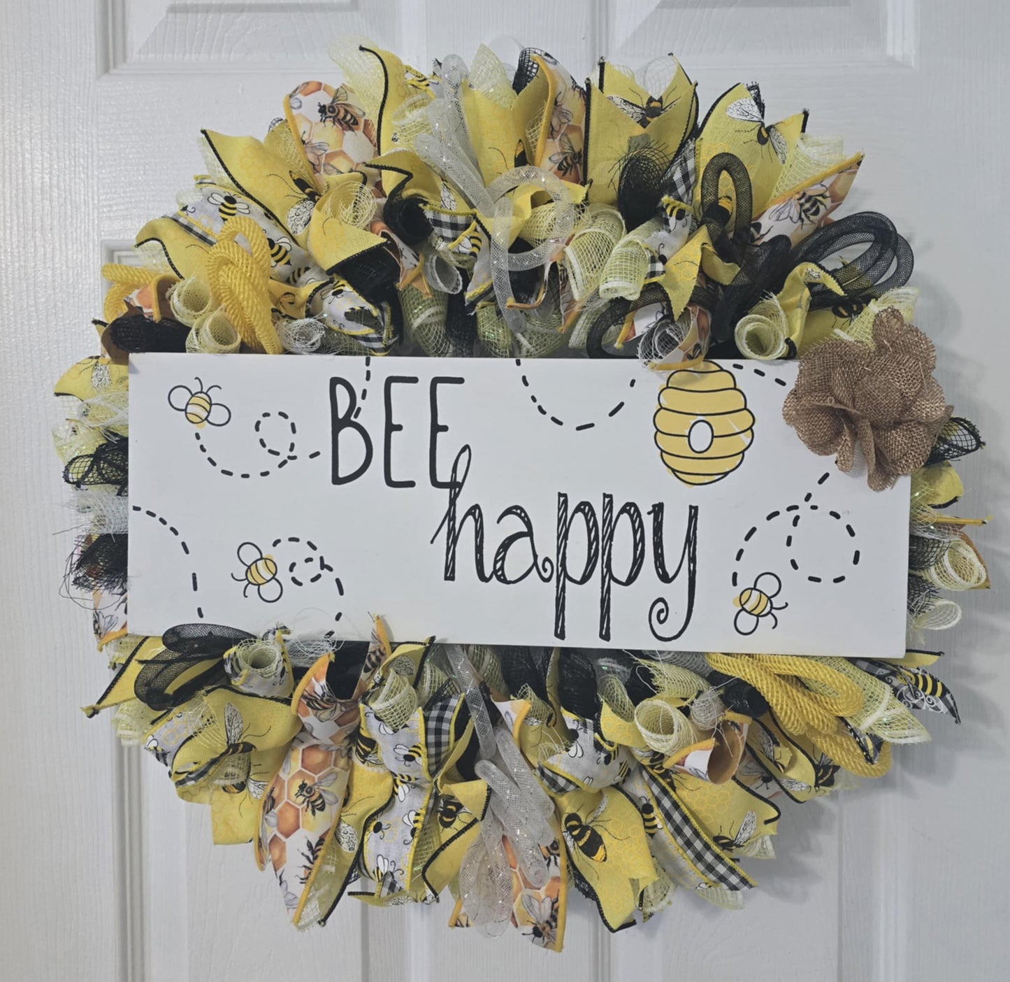 Bee Happy Wreath