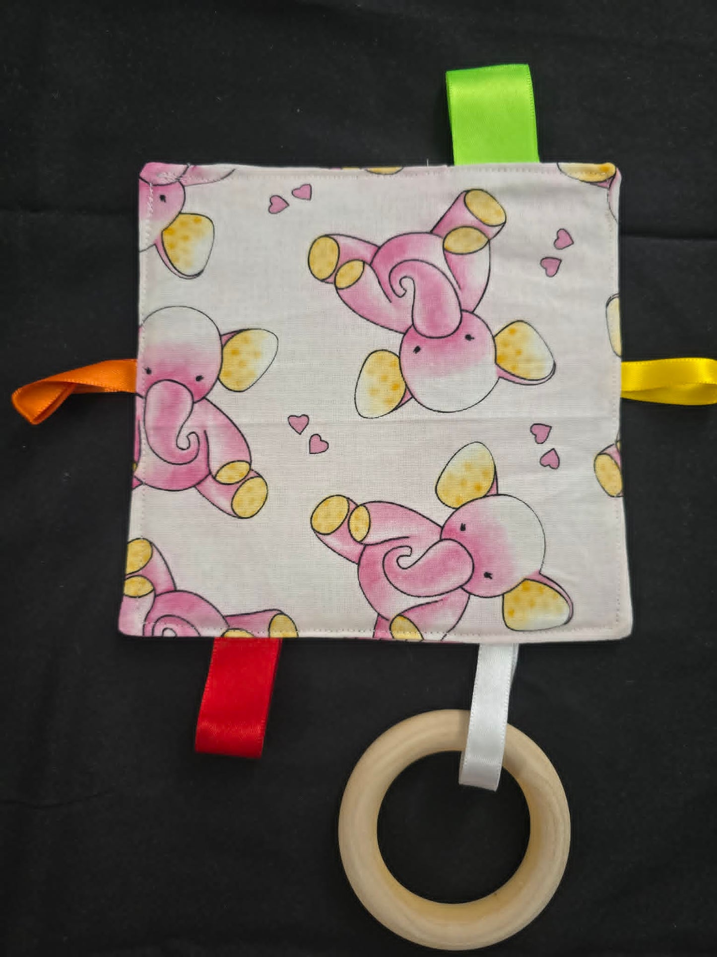 Baby Crinkle Sensory Toy w/Teether