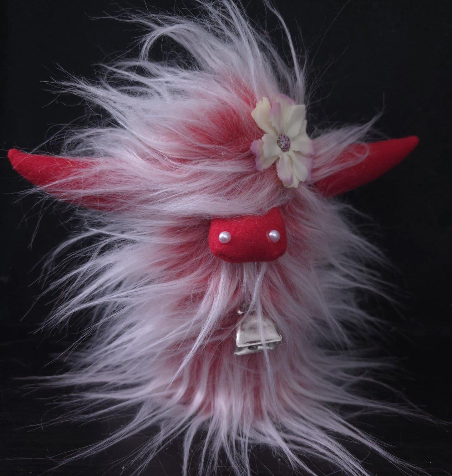 Frosted Red Highland Cow Gnome