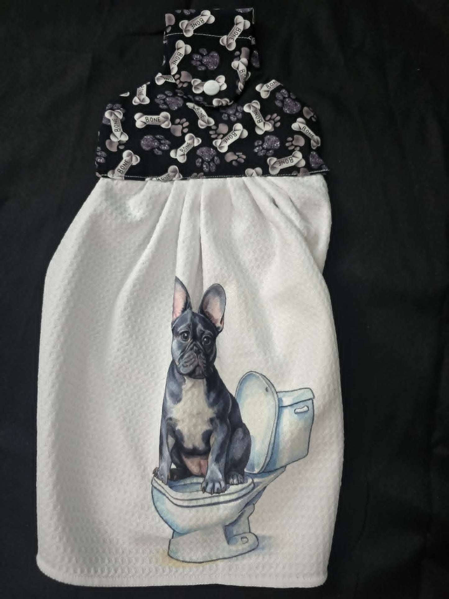 French Bulldog Hanging Towel