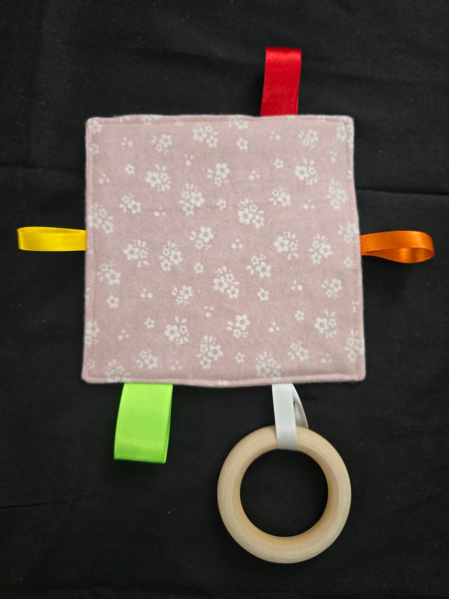 Baby Crinkle Sensory Toy w/Teether
