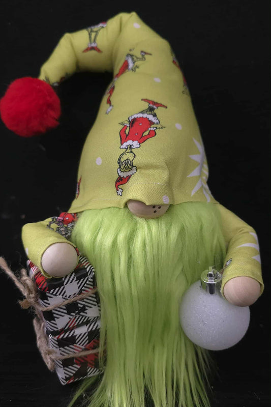 Green Grinch Gnome