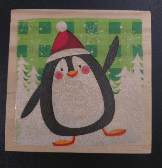 XL 5.5 x 5.5 Penguin Coaster