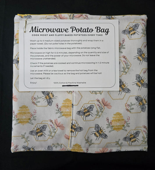 Bumblebee Microwave Potato Bag