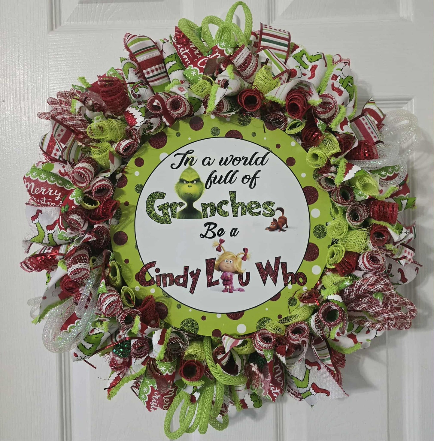 Grinch & Cindy Lou Who Wreath