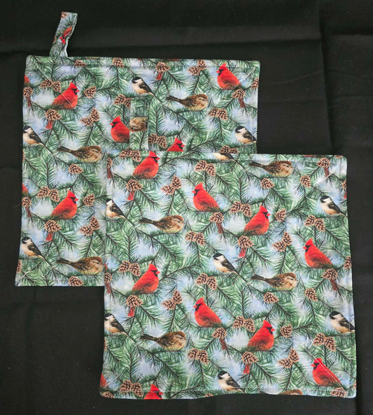 Cardinals Pot Holders
