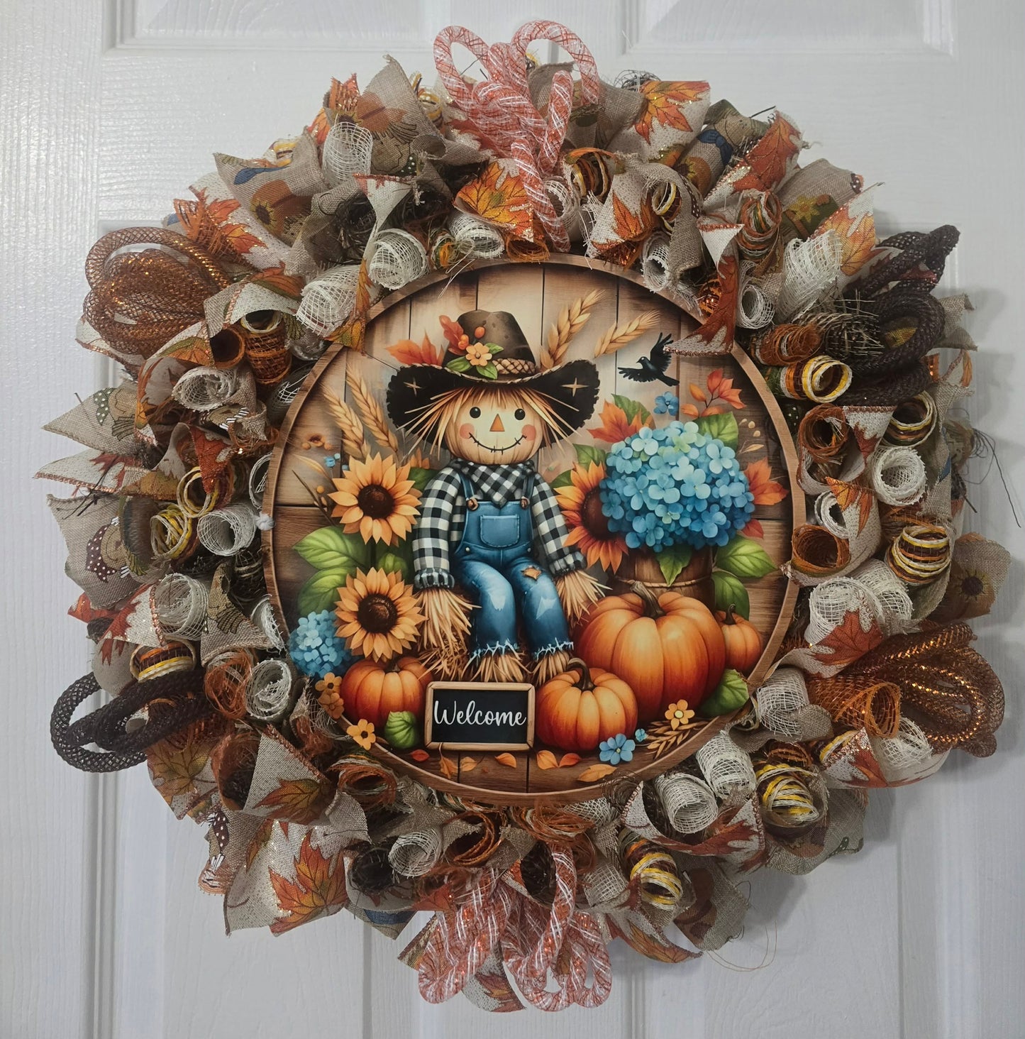 Fall Scarecrow Wreath
