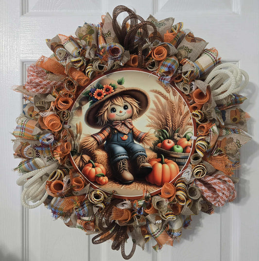 Fall Scarecrow Wreath