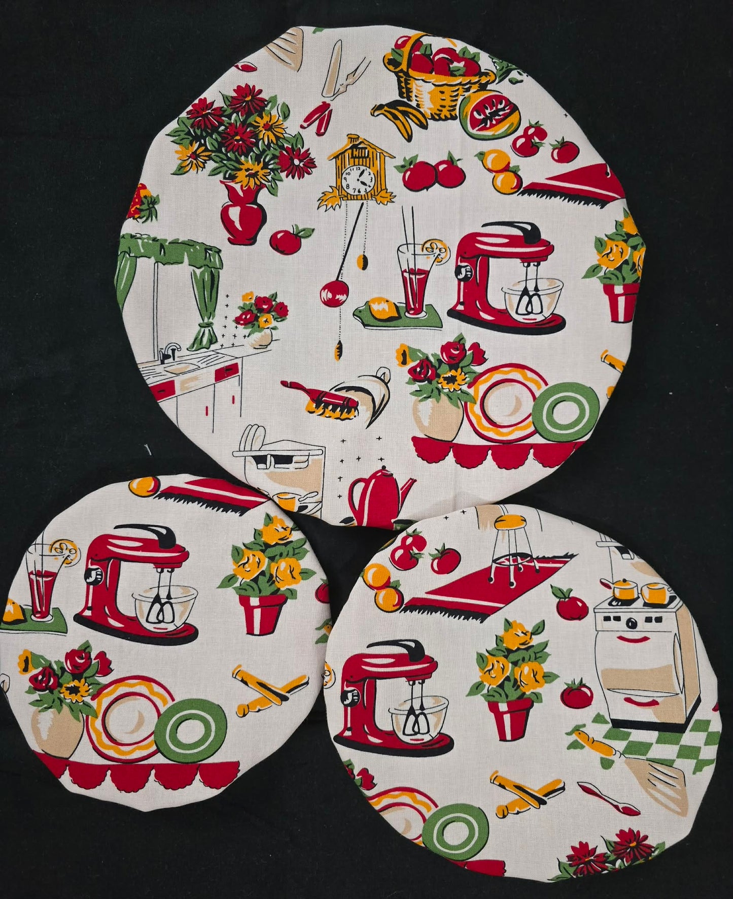 Reversible Bowl Covers -Fifty's Kitchen