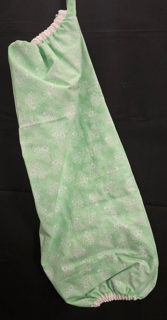 Bees Print Reusable Grocery Bag Holder