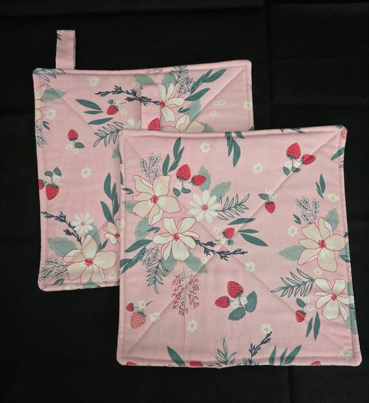 Strawberry Pot Holders