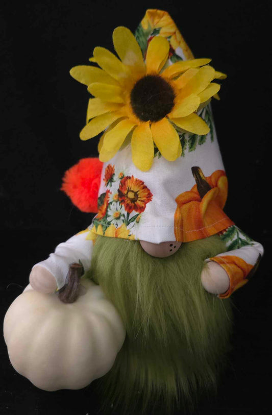 Sunflower Pumpkin Gnome