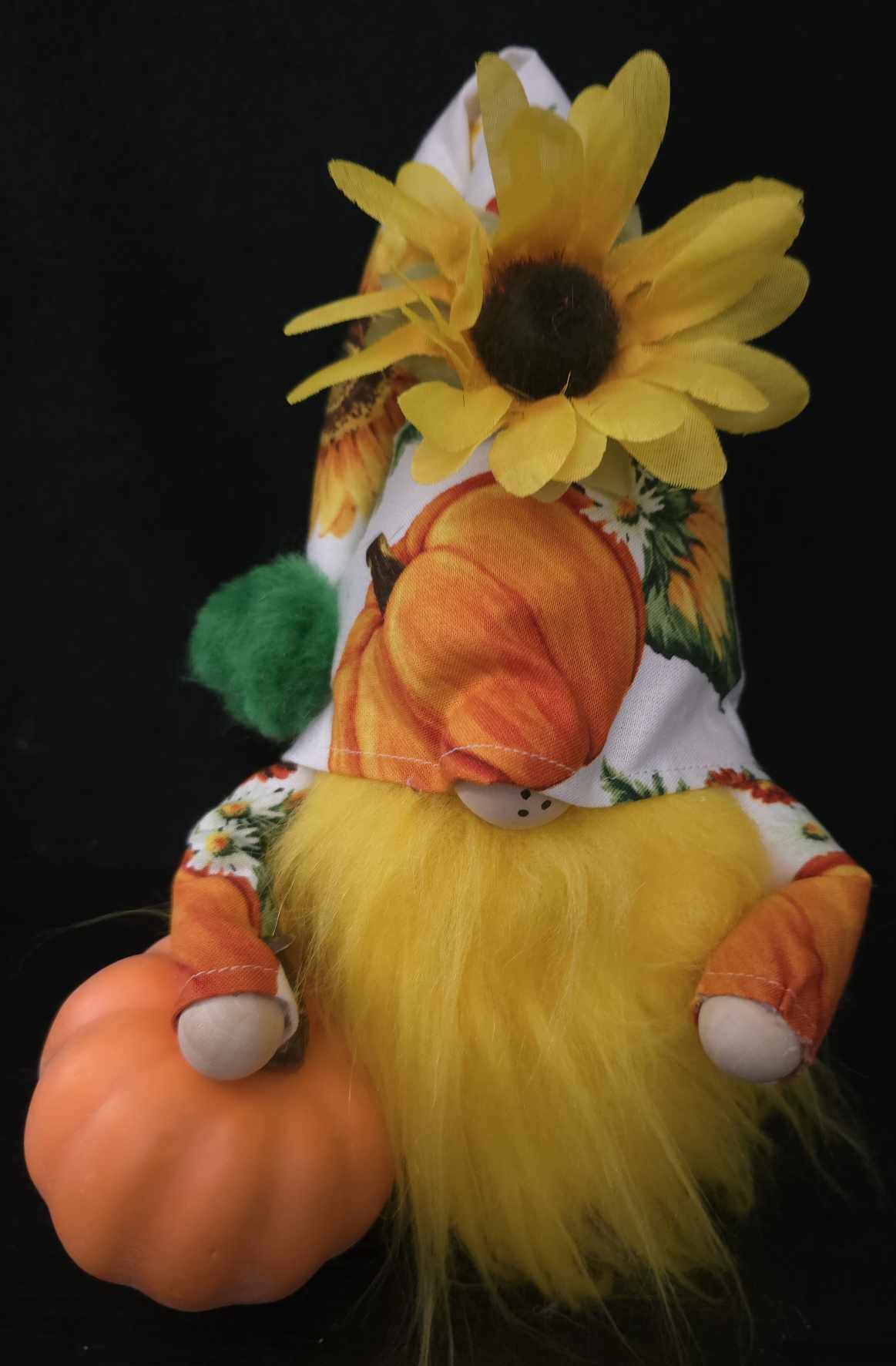 Sunflower Pumpkin Gnome