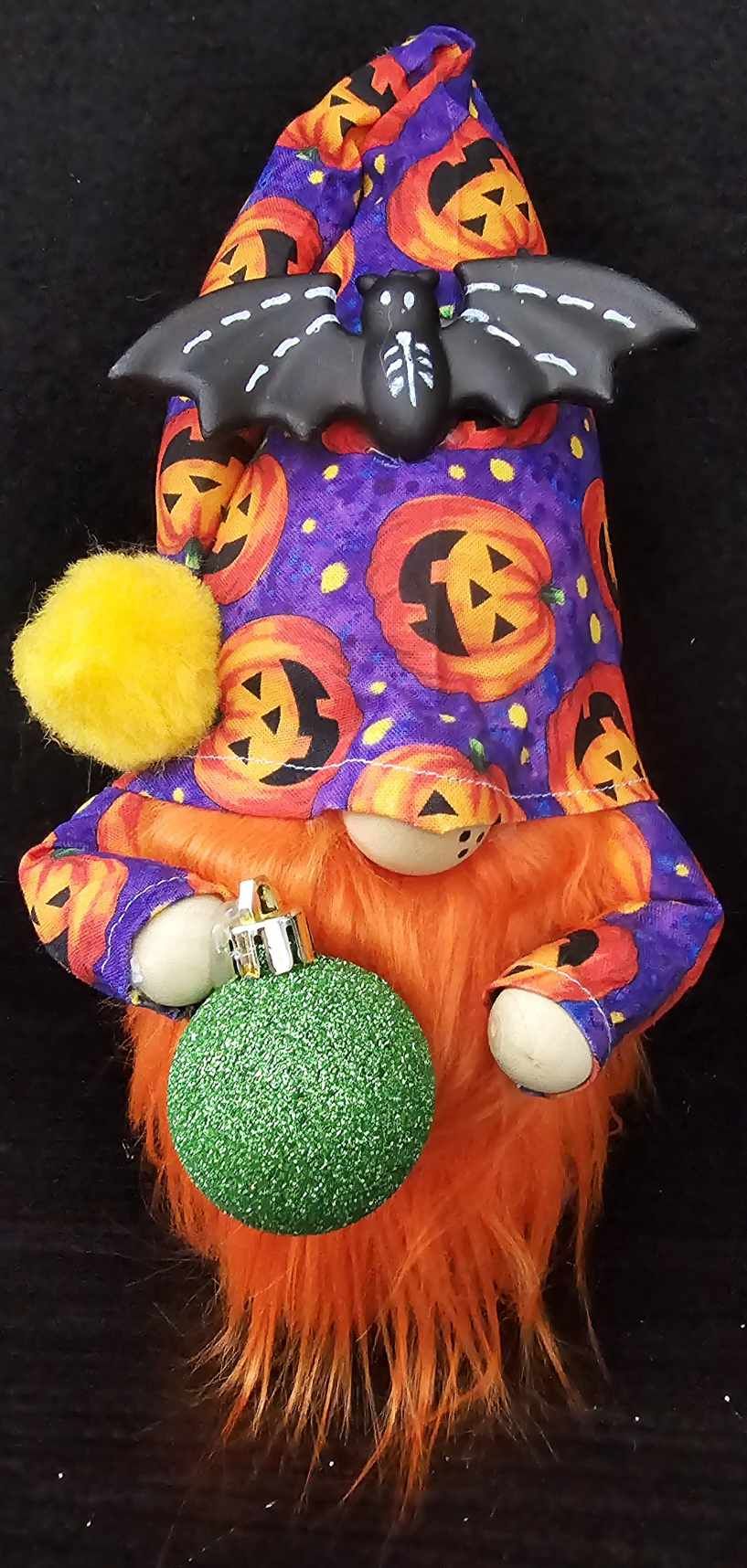 Pumpkin Bat Gnome