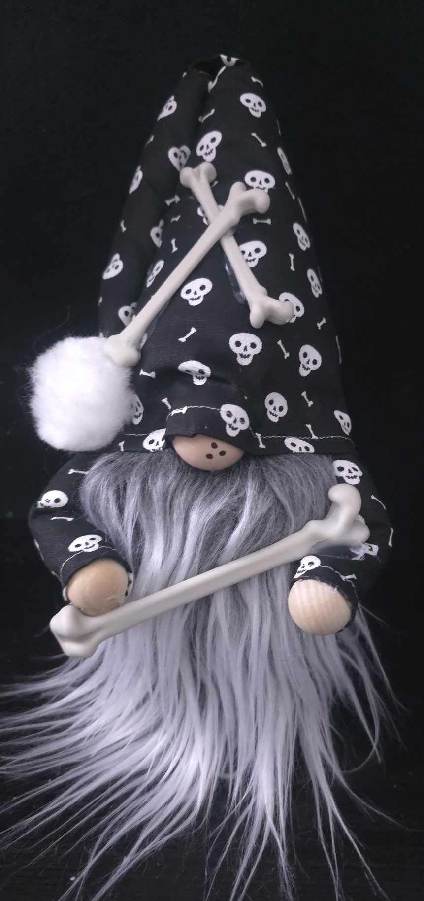 Glow in the Dark Skull & Bones Gnome