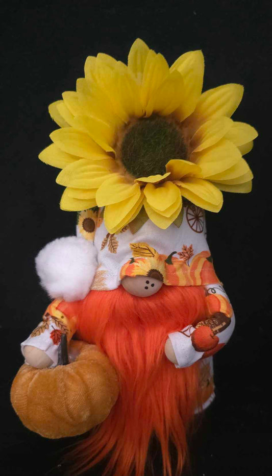 Sunflower Pumpkin Gnome