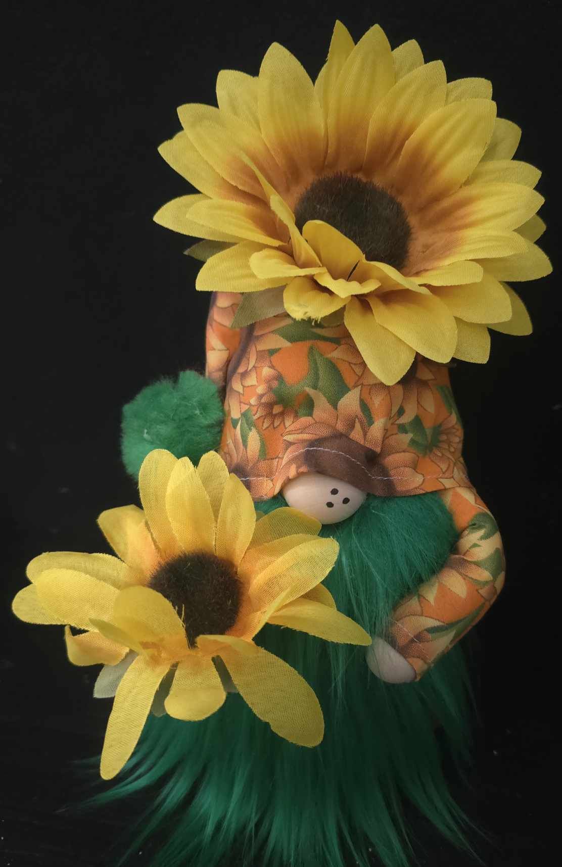 Orange Sunflower Gnome