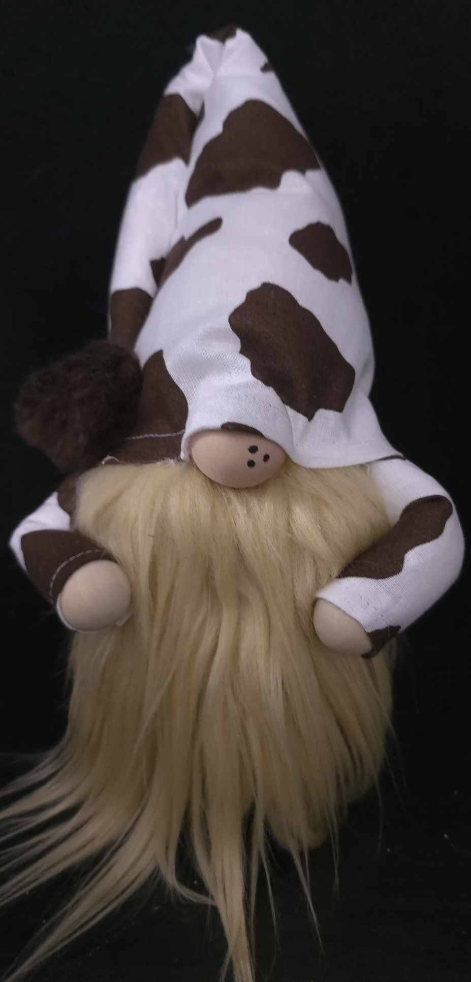 Brown Cow Print Gnome