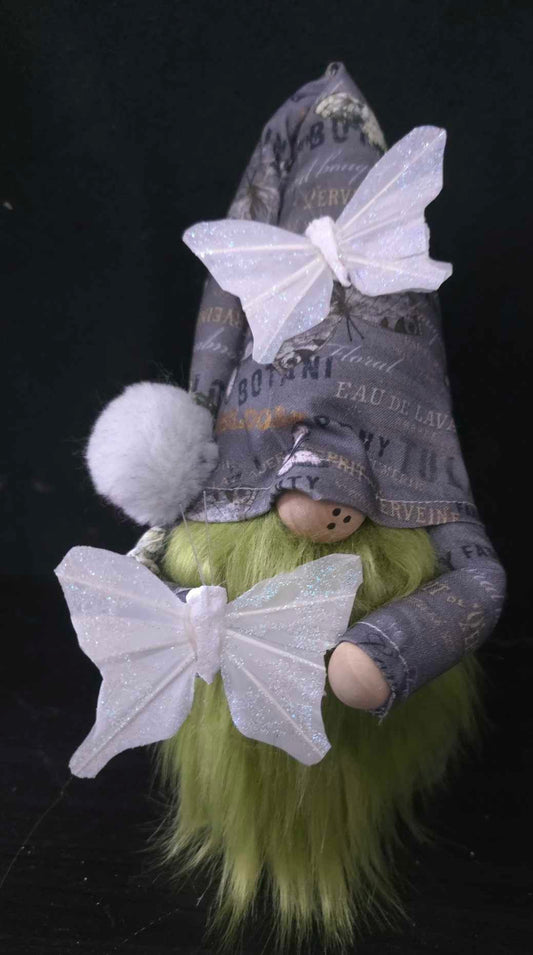 Gray Butterfly Gnome