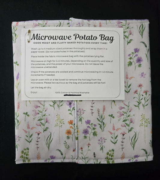 Wild Flower Microwave Potato Bag