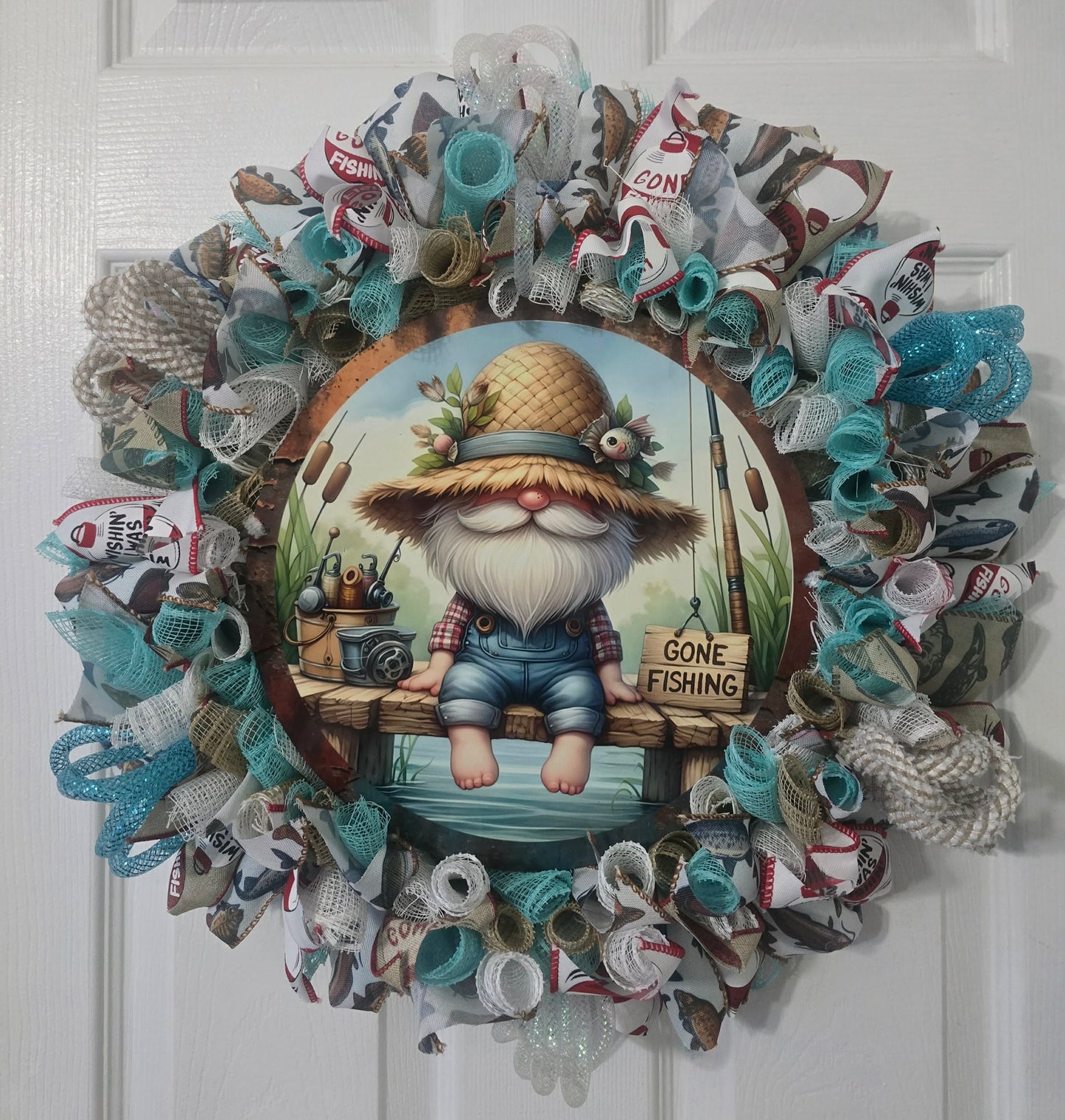 Gnomie Fishing Wreath