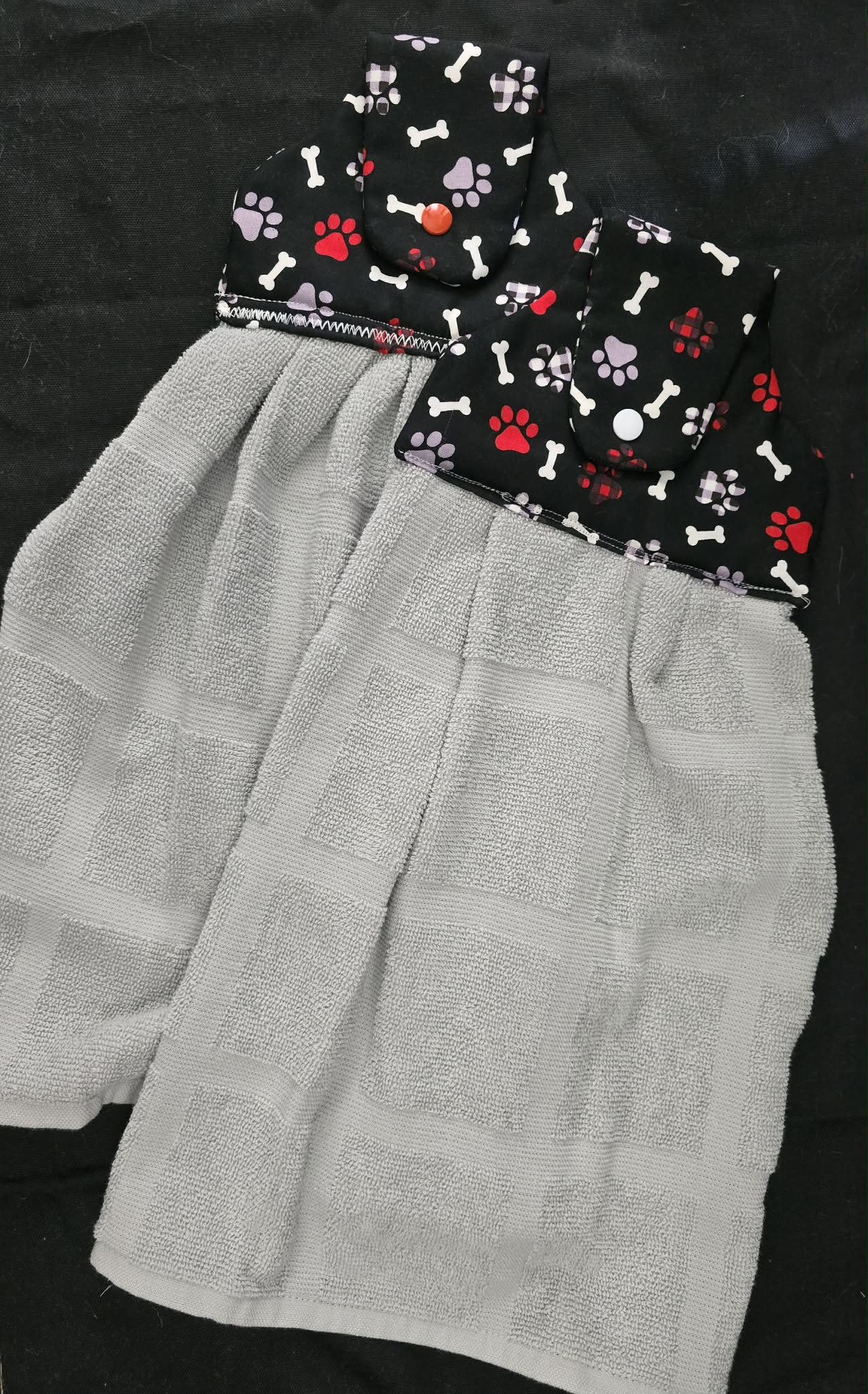 Puppy Print Hanging Towel