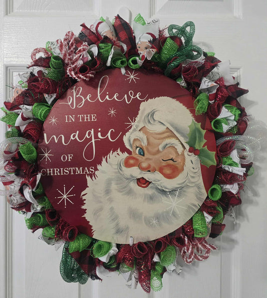 Believe in the Magic of Christmas Wreath