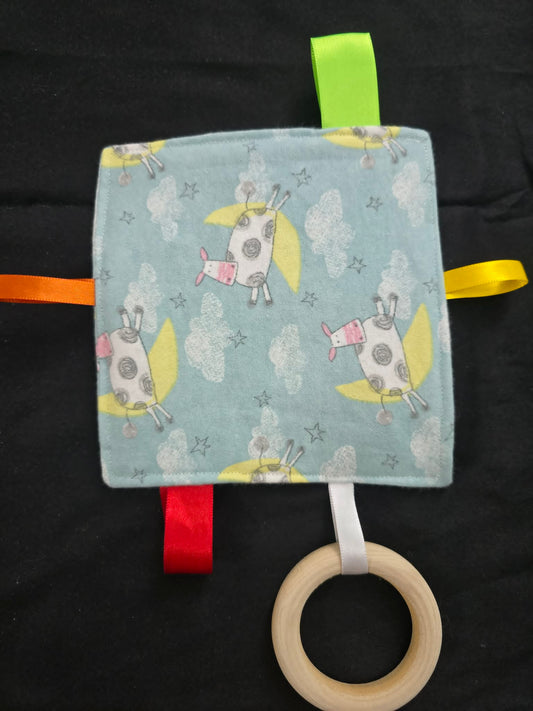 Baby Crinkle Sensory Toy w/Teether